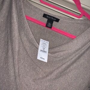 WHBM Shimmer Drape Neck Tunic